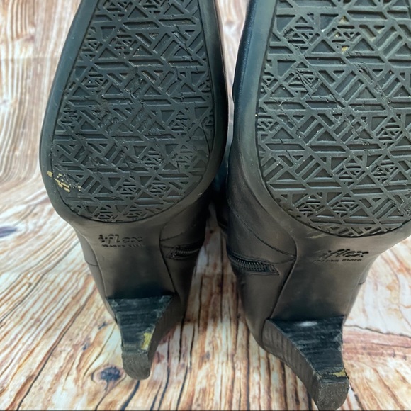 Anne Klein kitten heel black knee high boots - Picture 6 of 9